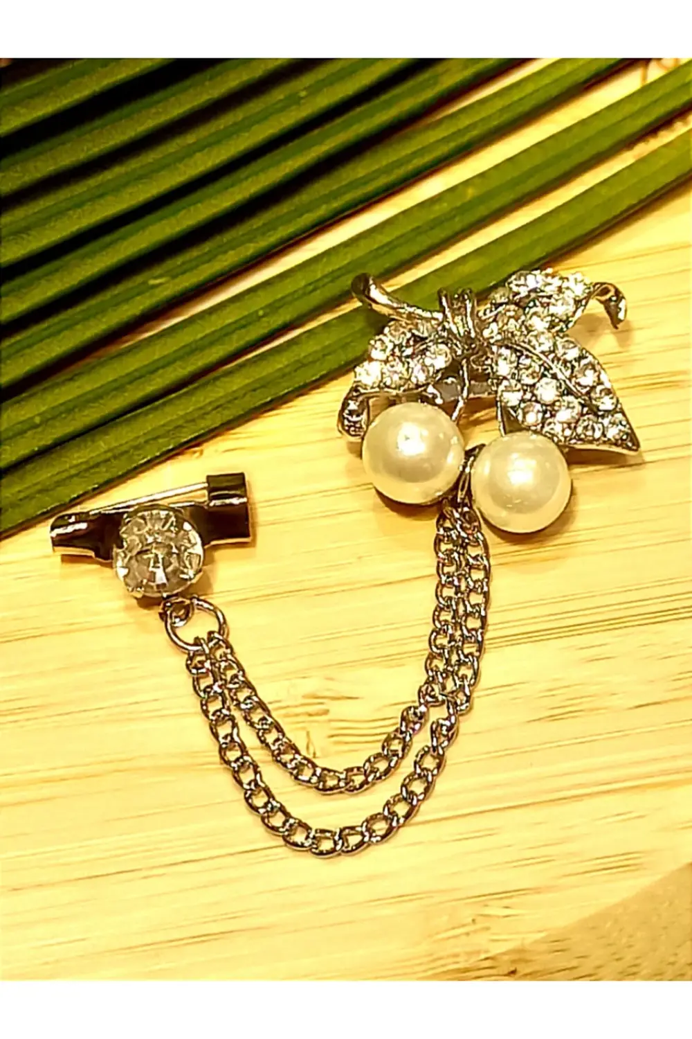 Lüks Gösterişli Metal Yaka İğnesi