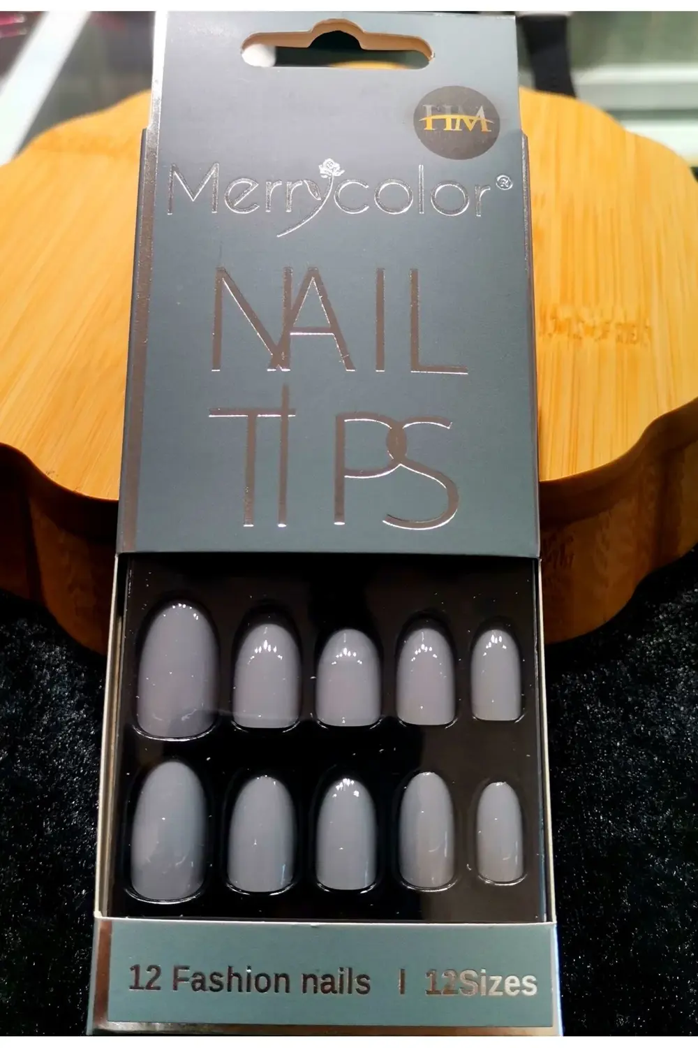 Lüks Gri Takma Tırnak