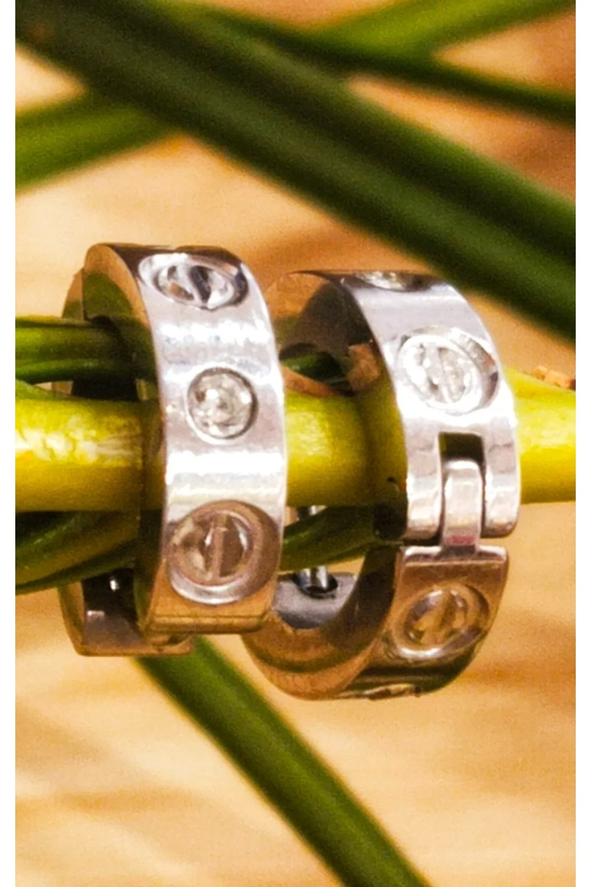 Lüks Küçük Metal Küpe