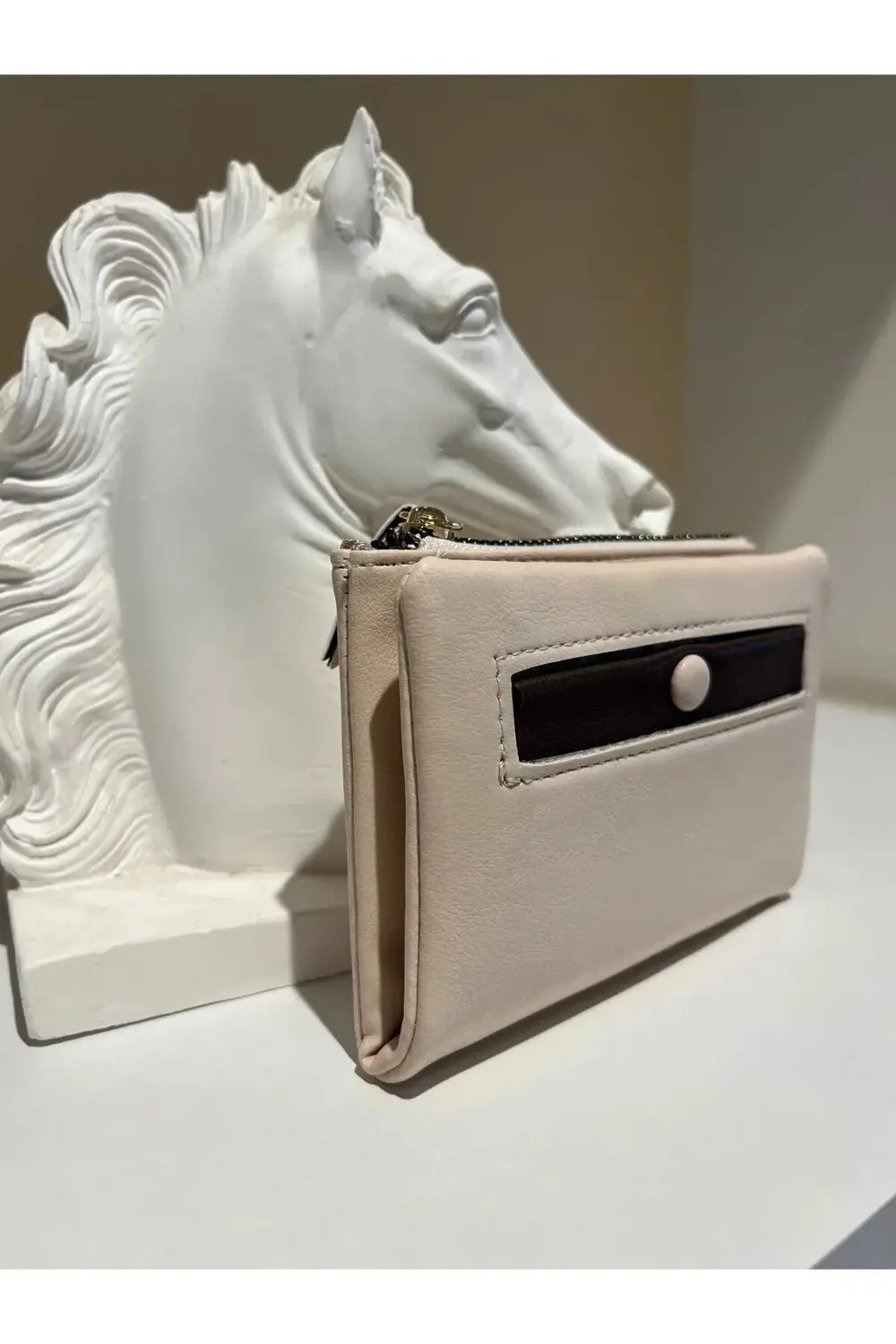 Lüks Luw Klipsli Bozuk Para Bölmeli Kadın Cüzdanı