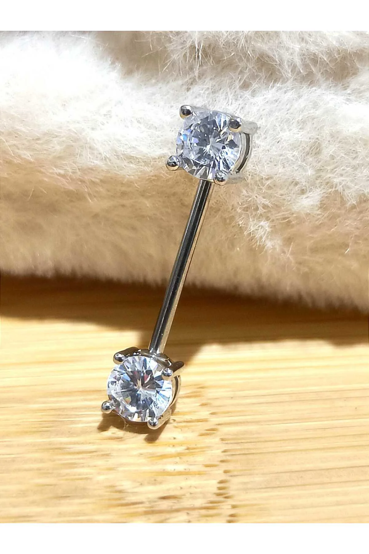 Lüks Metalik Gösterişli Köprü Piercing