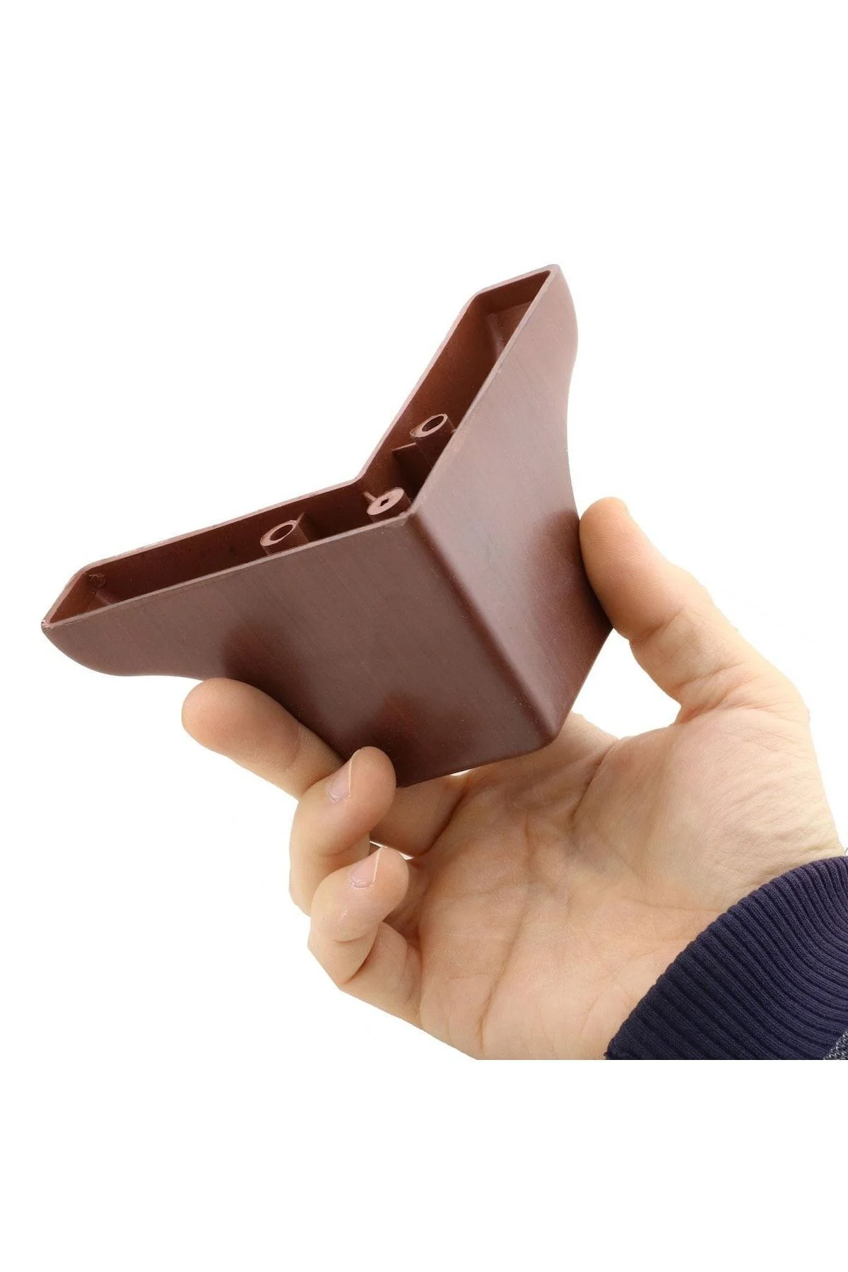 Lüks Mobilya Kanepe Sehpa Puf Koltuk Ayağı 7.5 Cm Kahverengi Ahşap Desenli Baza Ayak 4 ADET FİYATIDIR