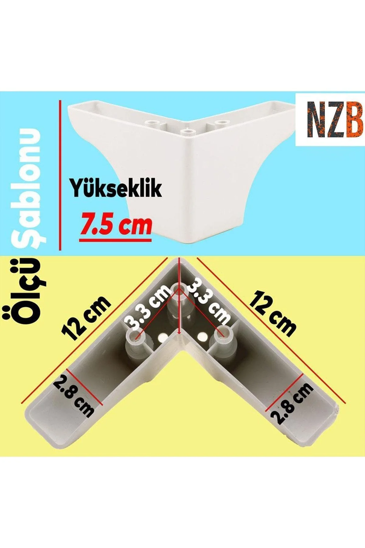 Lüks Mobilya Kanepe Sehpa Tv Ünitesi Koltuk Ayağı 7.5 Cm Beyaz Baza Ayak 4 ADET FİYATIDIR Lüks Mobilya Kanepe Sehpa Tv Ünitesi Koltuk Ayağı 7.5 Cm Beyaz Baza Ayak 4 ADET FİYATIDIR