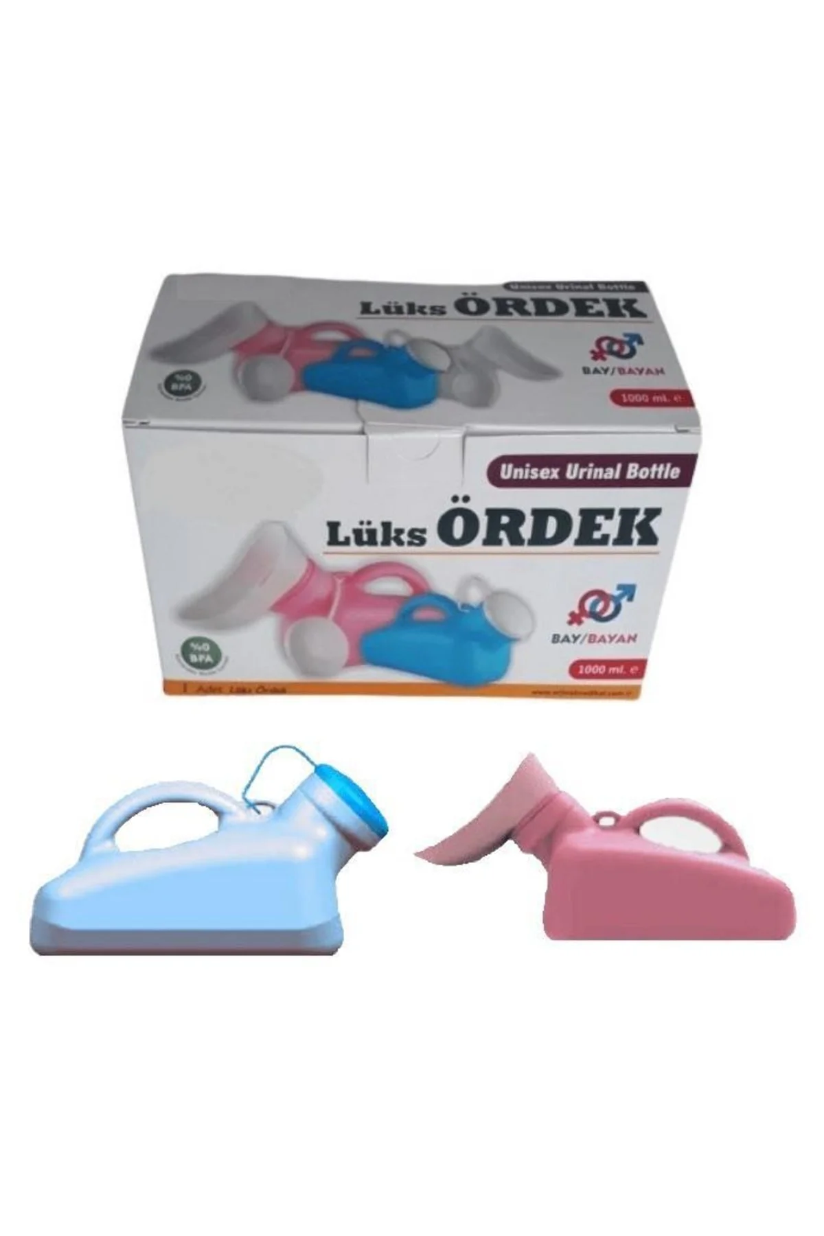Lüks Ördek-idrar Yapma Kabı Beyaz (1000 Ml) -kadın Ve Erkek Uyuml
