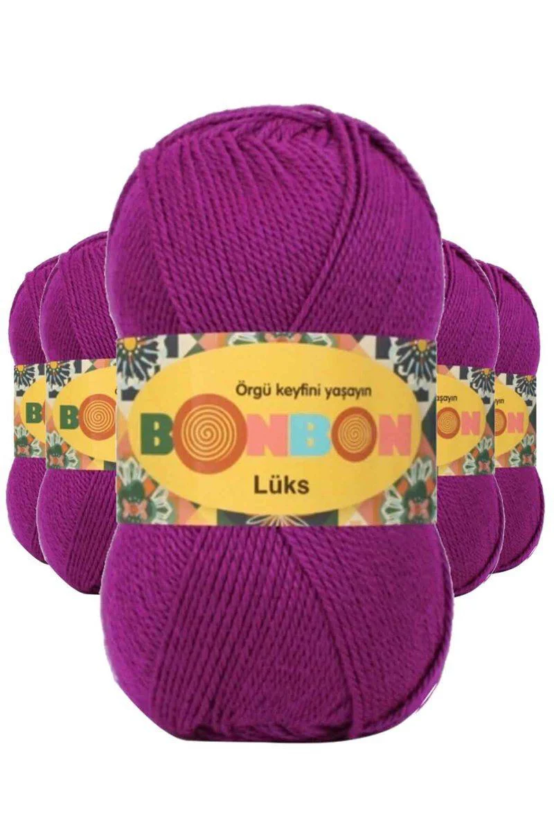 Lüks Patik İpi Yünü - Koyu Fuşya 5'li Paket | Örgü İpi Fiyatı, Yorumları ve Özellikleri