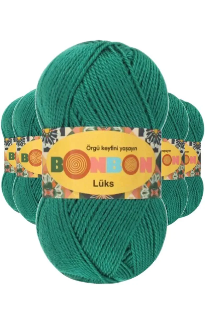 Lüks Patik İpi Yünü Ördek Başı Yeşili 98325 - %100 Akrilik Örgü İpi (5'li Paket) Fiyatı, Yorumları ve Özellikleri