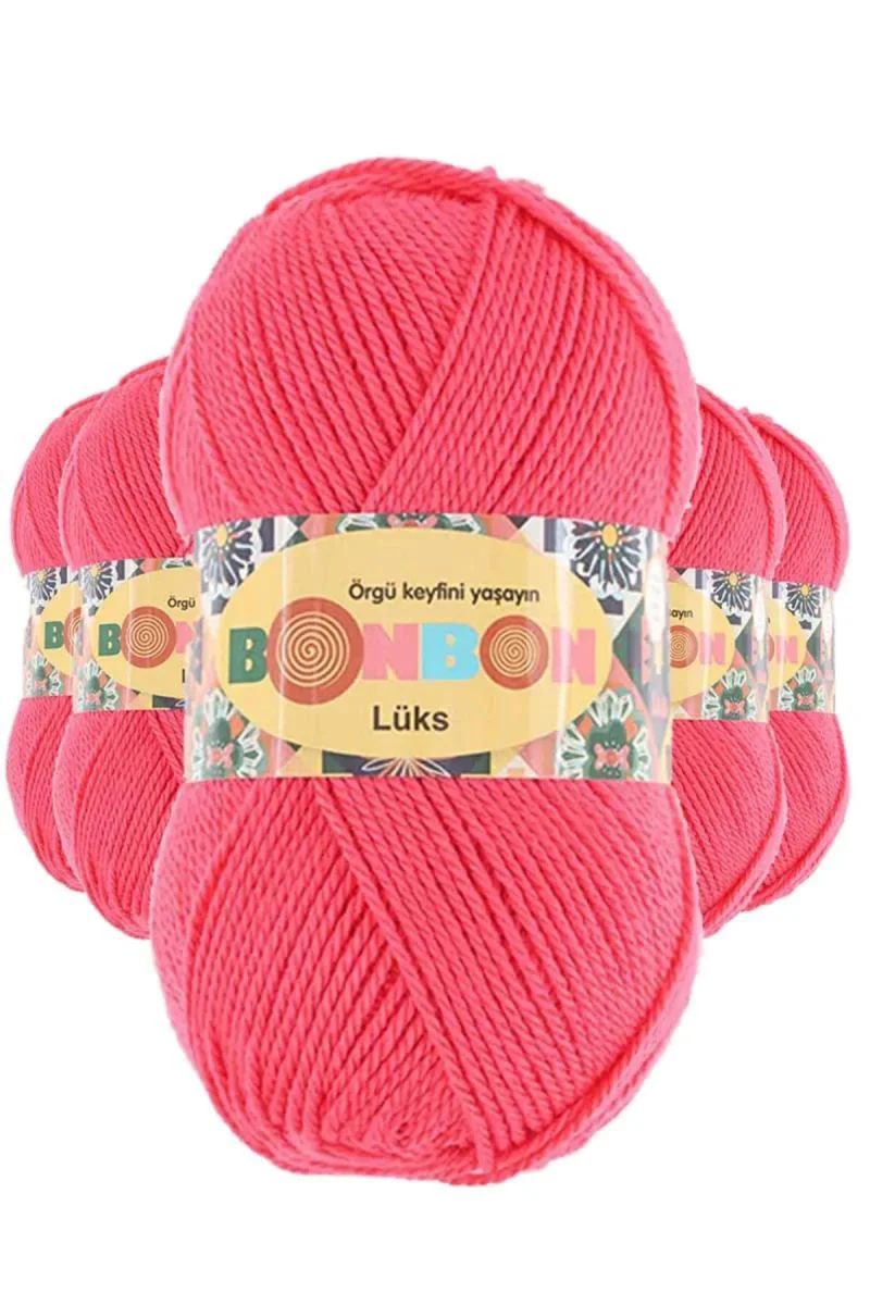 Lüks Patik İpi Yünü Mercan 98299 - 5'li Bonbon Set Fiyatı, Yorumları ve Özellikleri