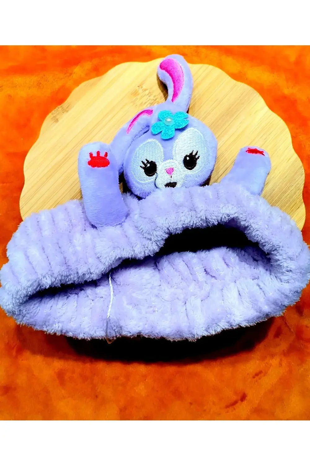 Lüks Peluşlu Figürlü Saç Bandana