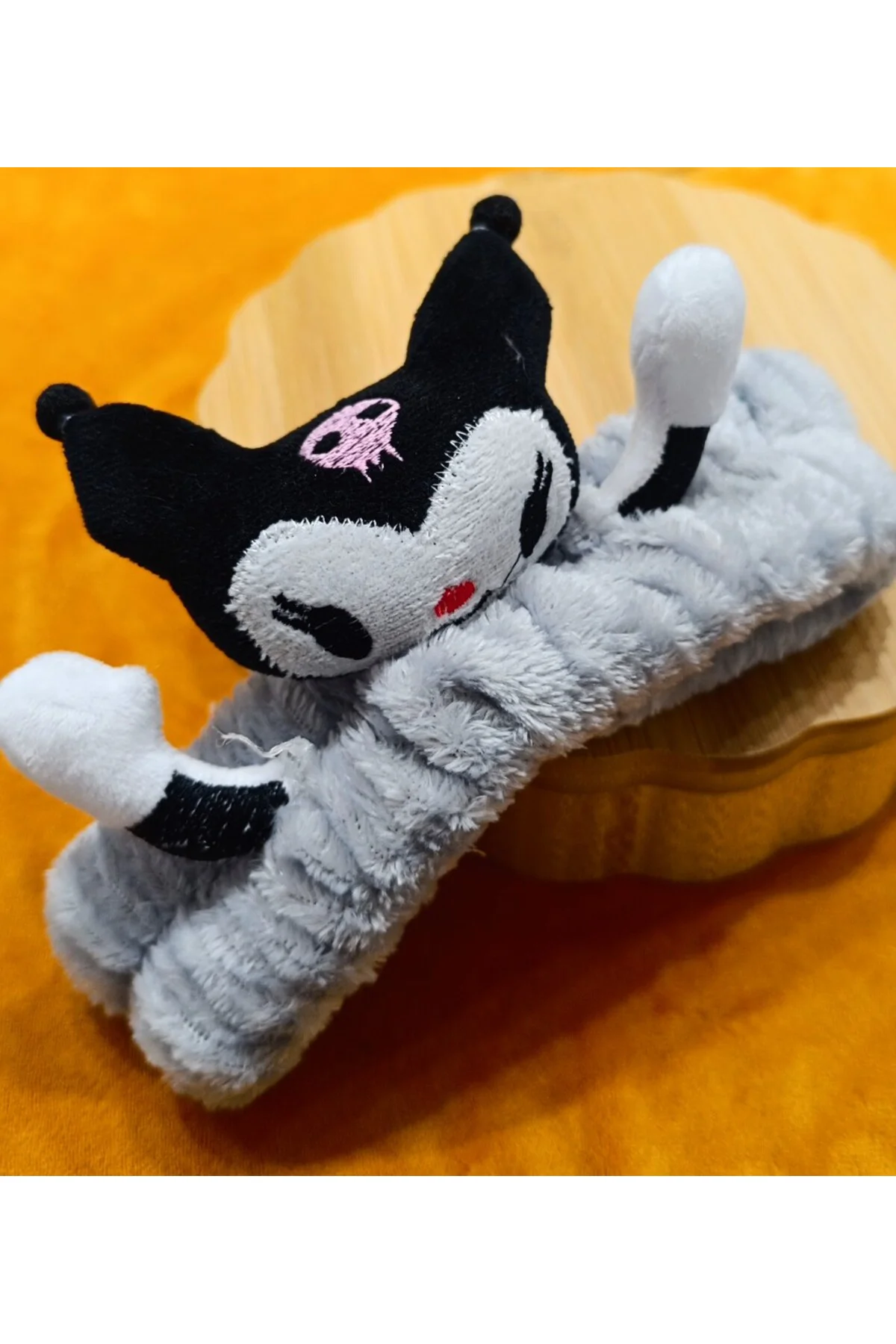 Lüks Peluşlu Figürlü Saç Bandana