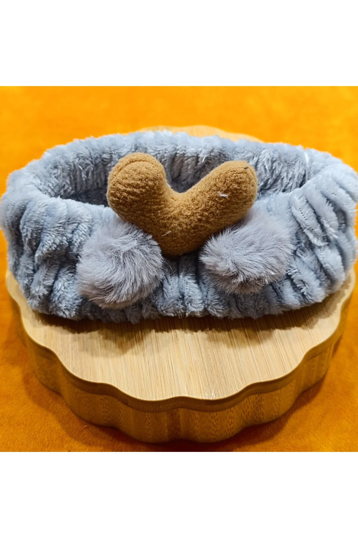 Lüks Peluşlu Figürlü Saç Bandana