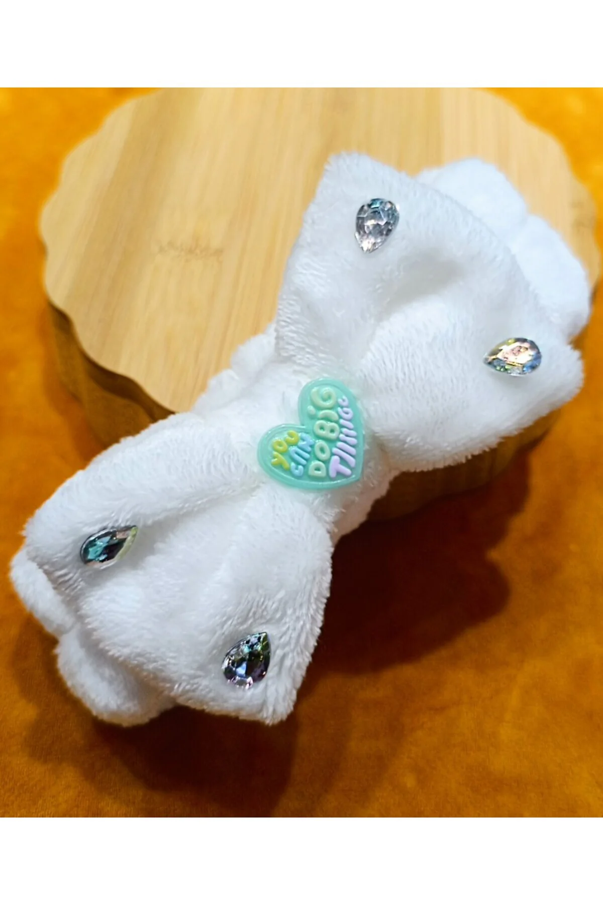 Lüks Peluşlu Figürlü Saç Bandana