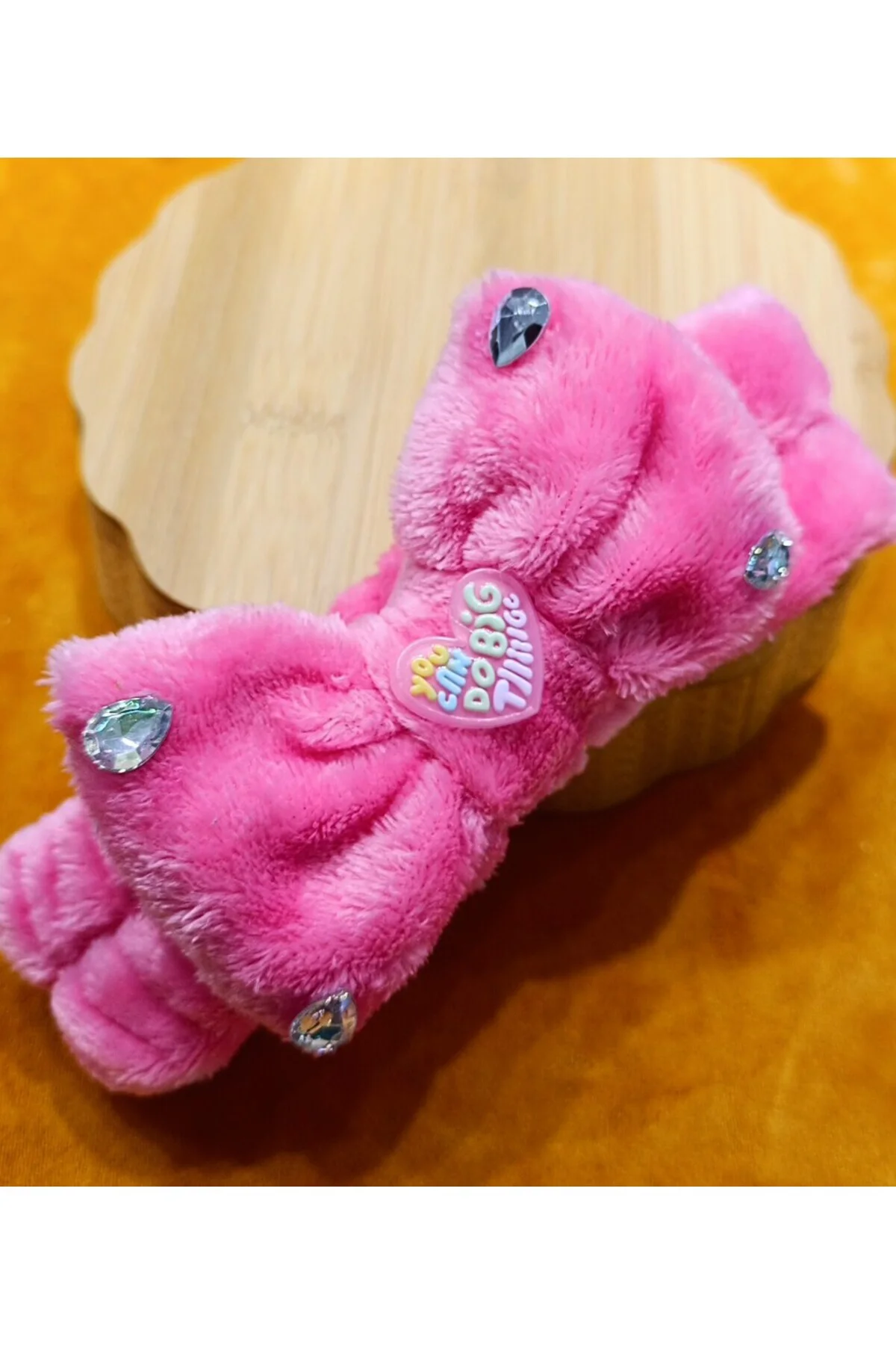 Lüks Peluşlu Figürlü Saç Bandana