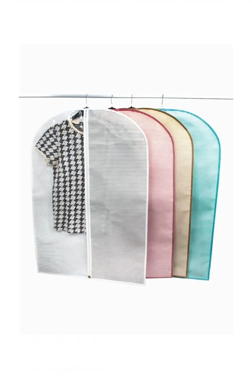 Pazar Kapısı Lüks Pencereli Elbise Kılıfı Büyük Boy 62 X 130 Cm