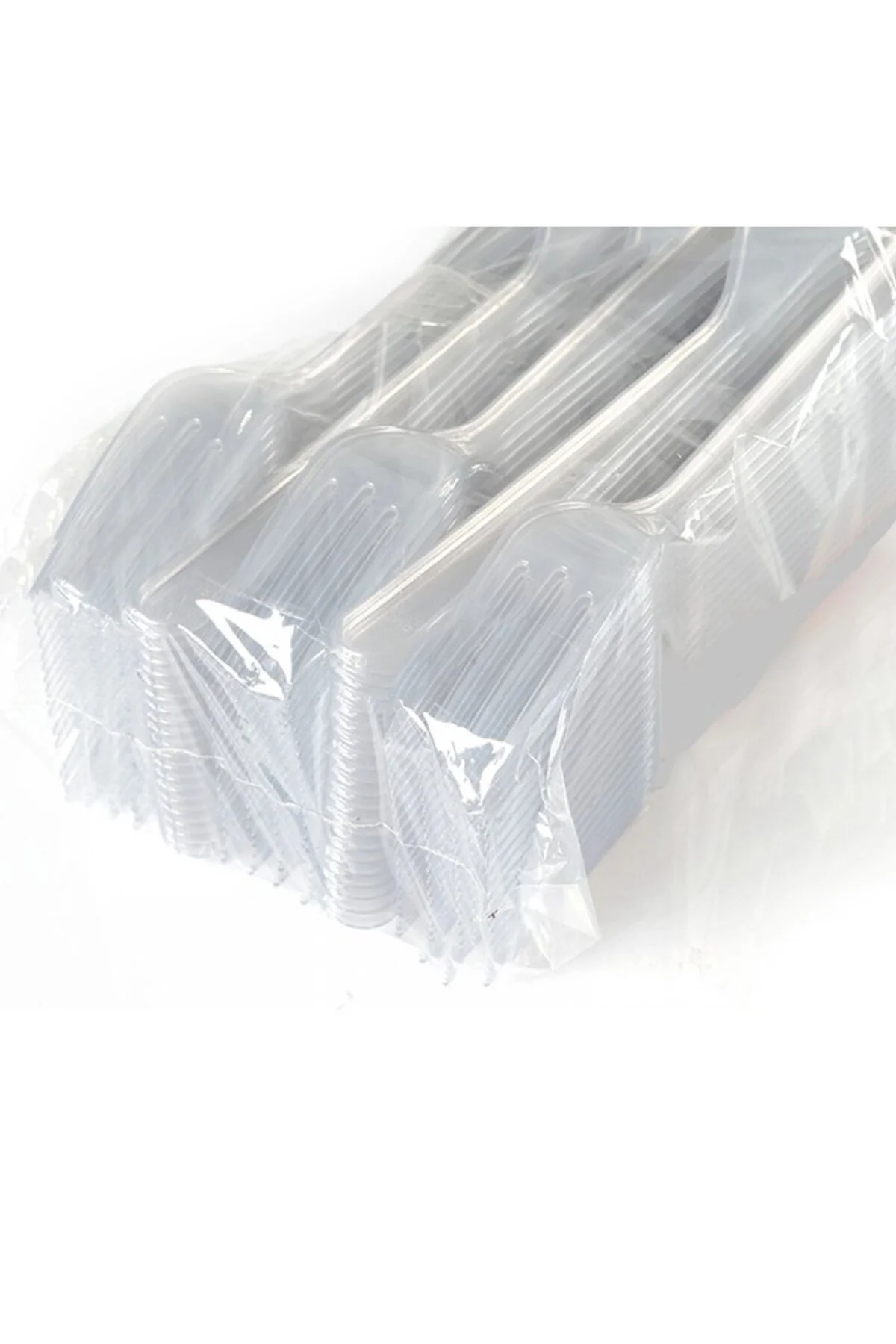 Lüks Plastik Çatal 100lü