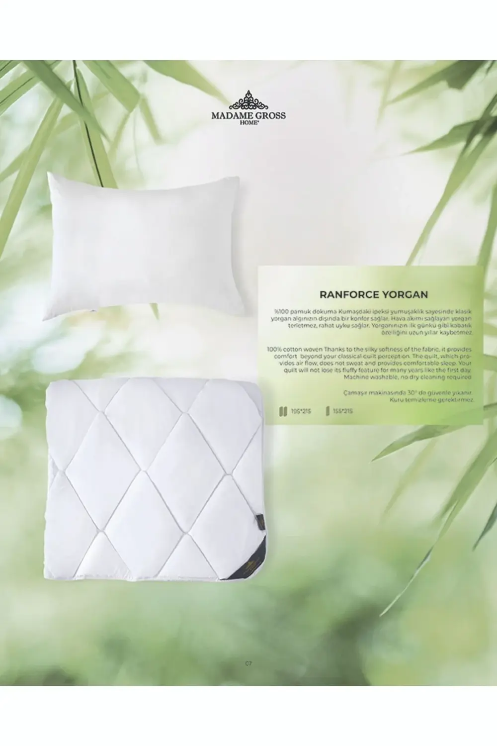 Lüks Ranforce Yorgan Çift Kişilik