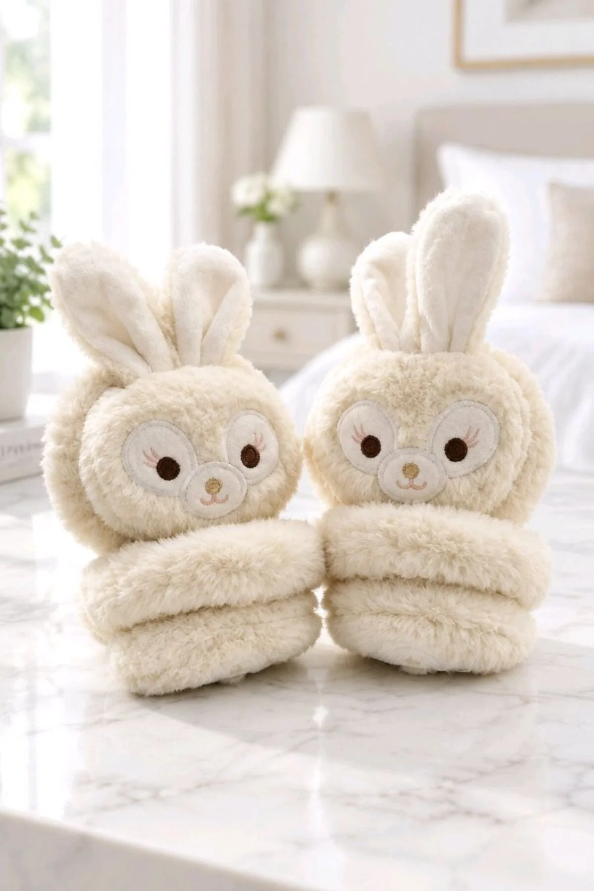Lüks Renkli Figürlü Peluş Kulaklık