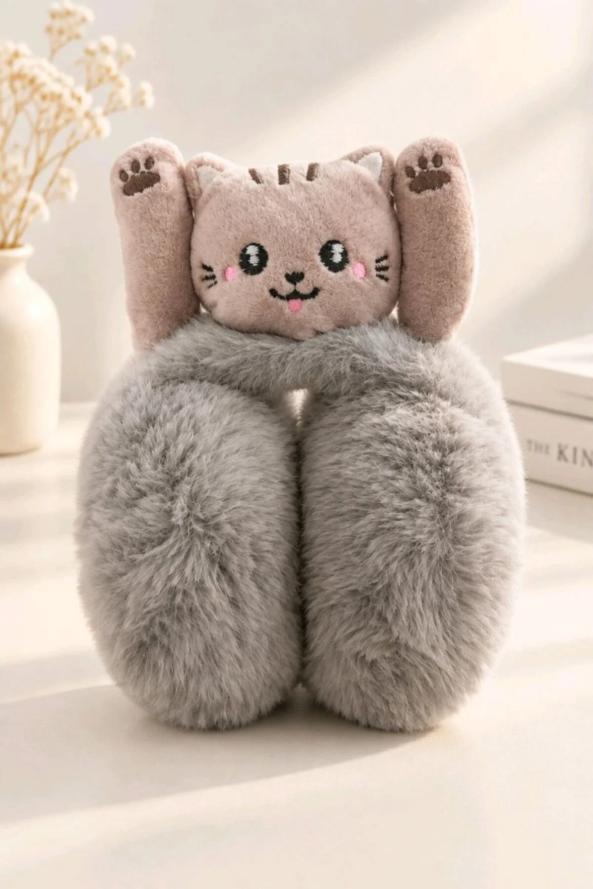 Lüks Renkli Figürlü Peluş Kulaklık