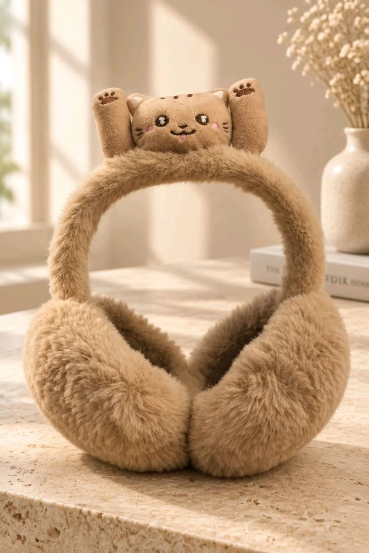 Lüks Renkli Figürlü Peluş Kulaklık
