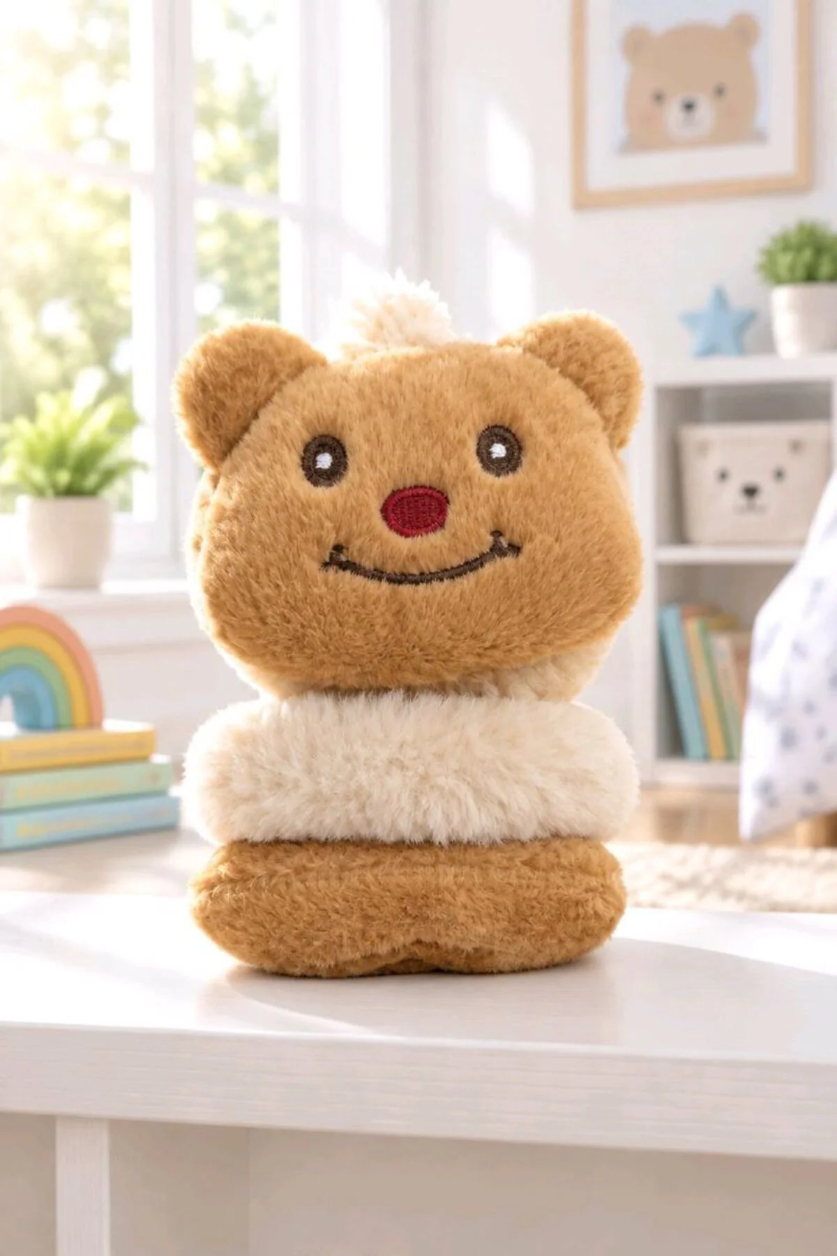 Lüks Renkli Figürlü Peluş Kulaklık