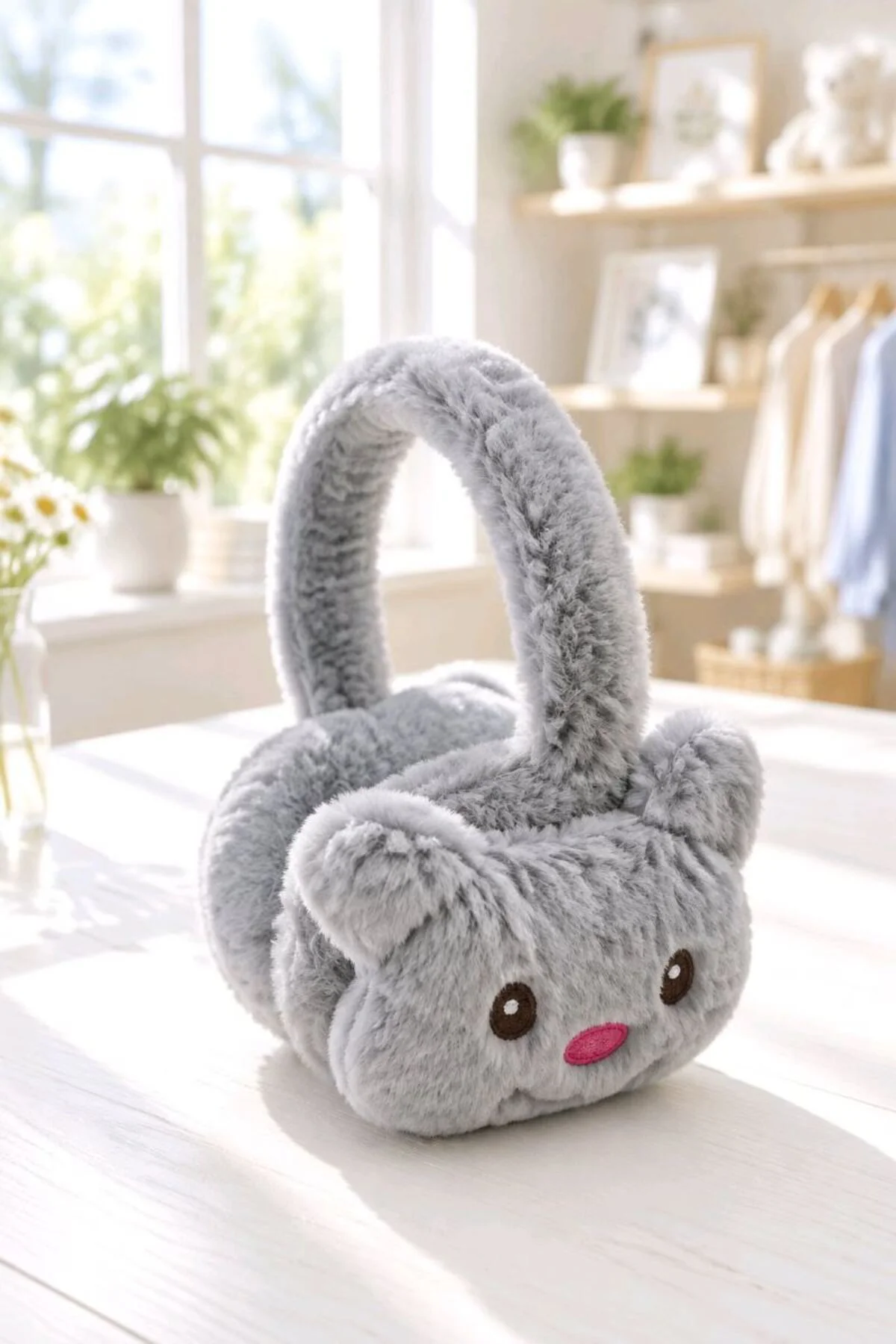 Lüks Renkli Figürlü Peluş Kulaklık