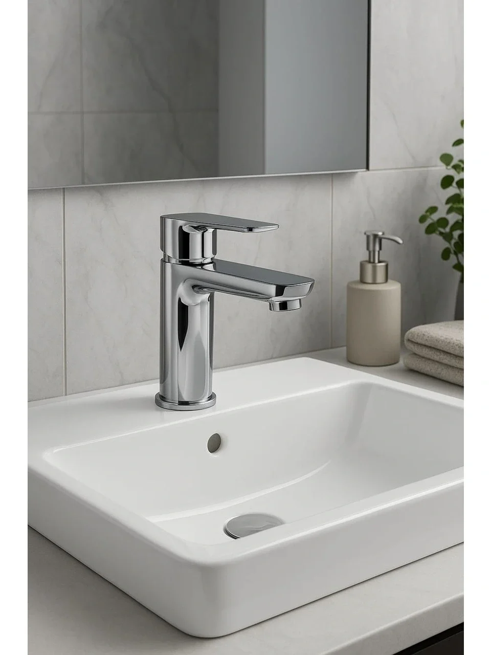 Lüks Sabit Lavabo Bataryası Tek Kollu Musluk – Su Tasarruflu Banyo &amp; Mutfak Uyumlu Fiyatı, Yorumları ve Özellikleri