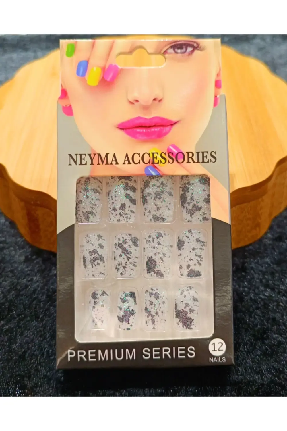 Lüks Simli Figürlü Takma Tırnak