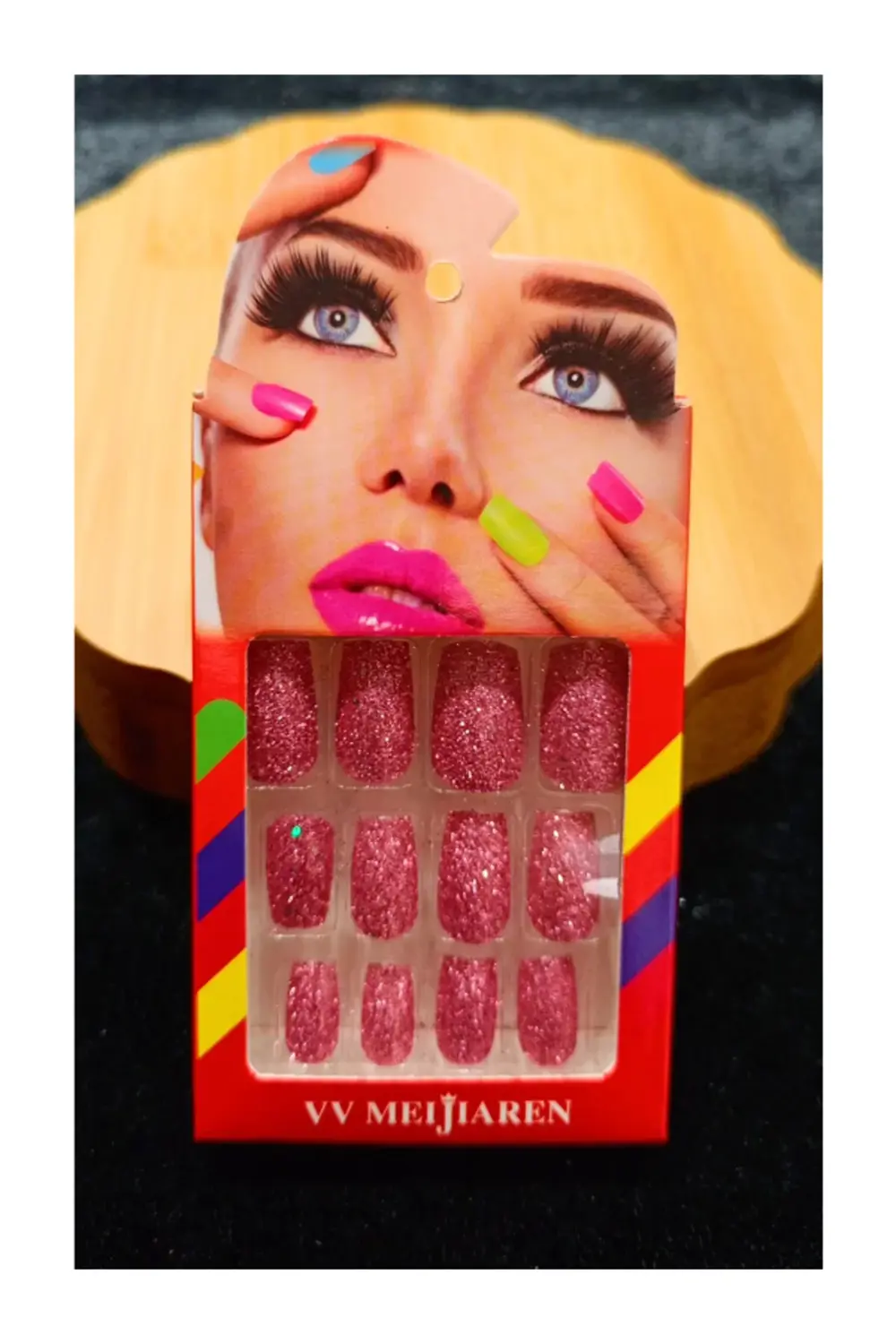 Lüks Simli Figürlü Takma Tırnak