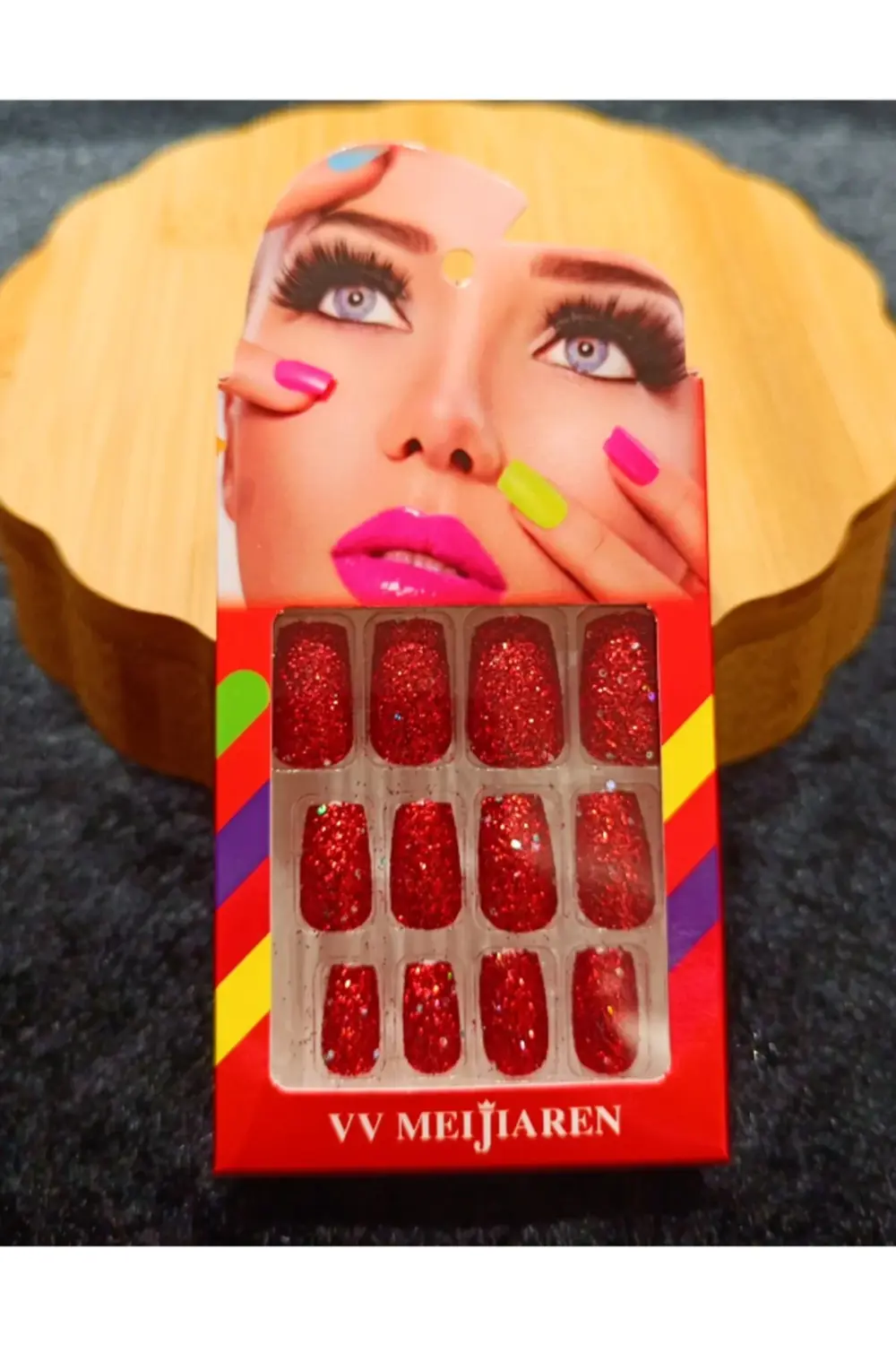 Lüks Simli Figürlü Takma Tırnak