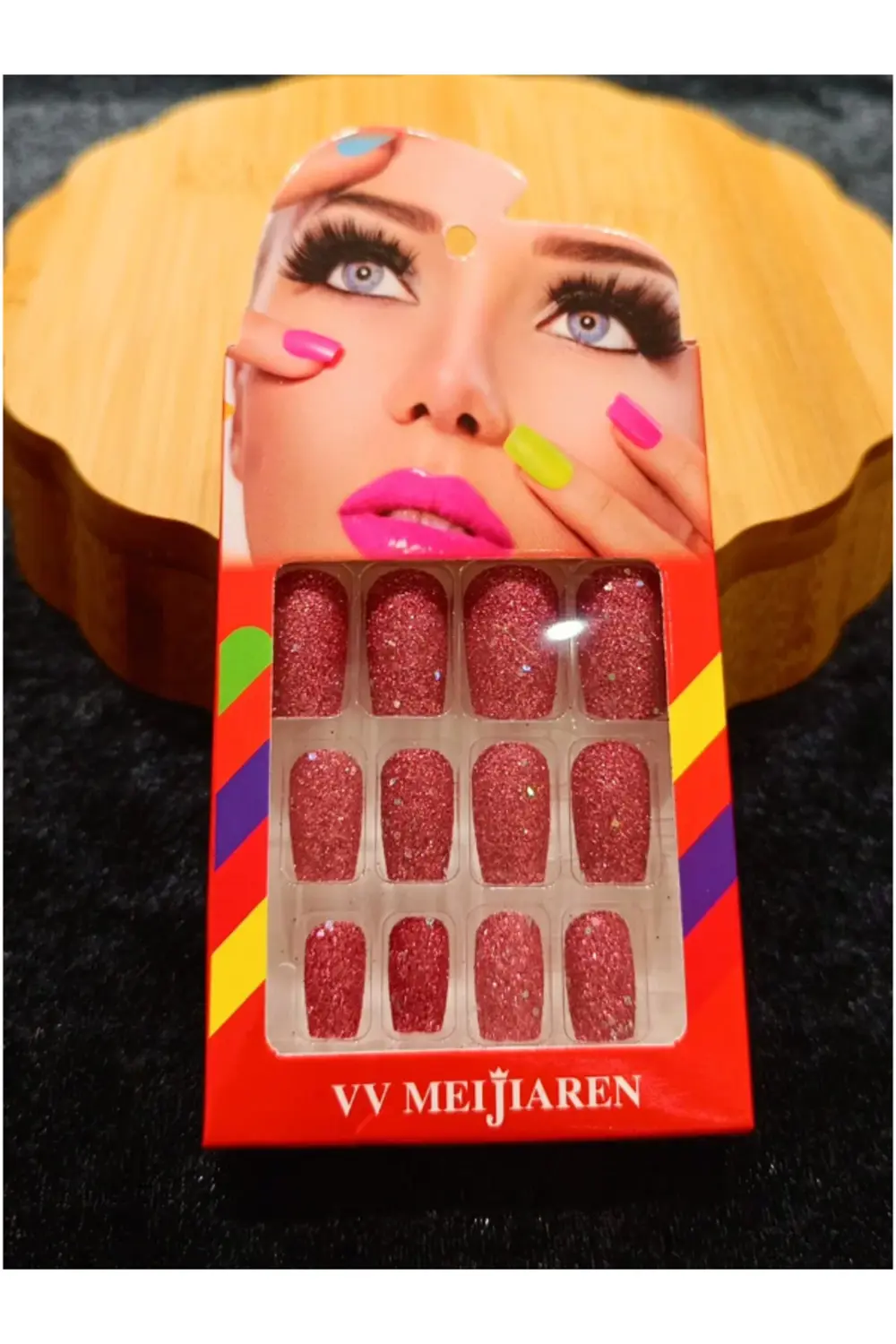 Lüks Simli Figürlü Takma Tırnak