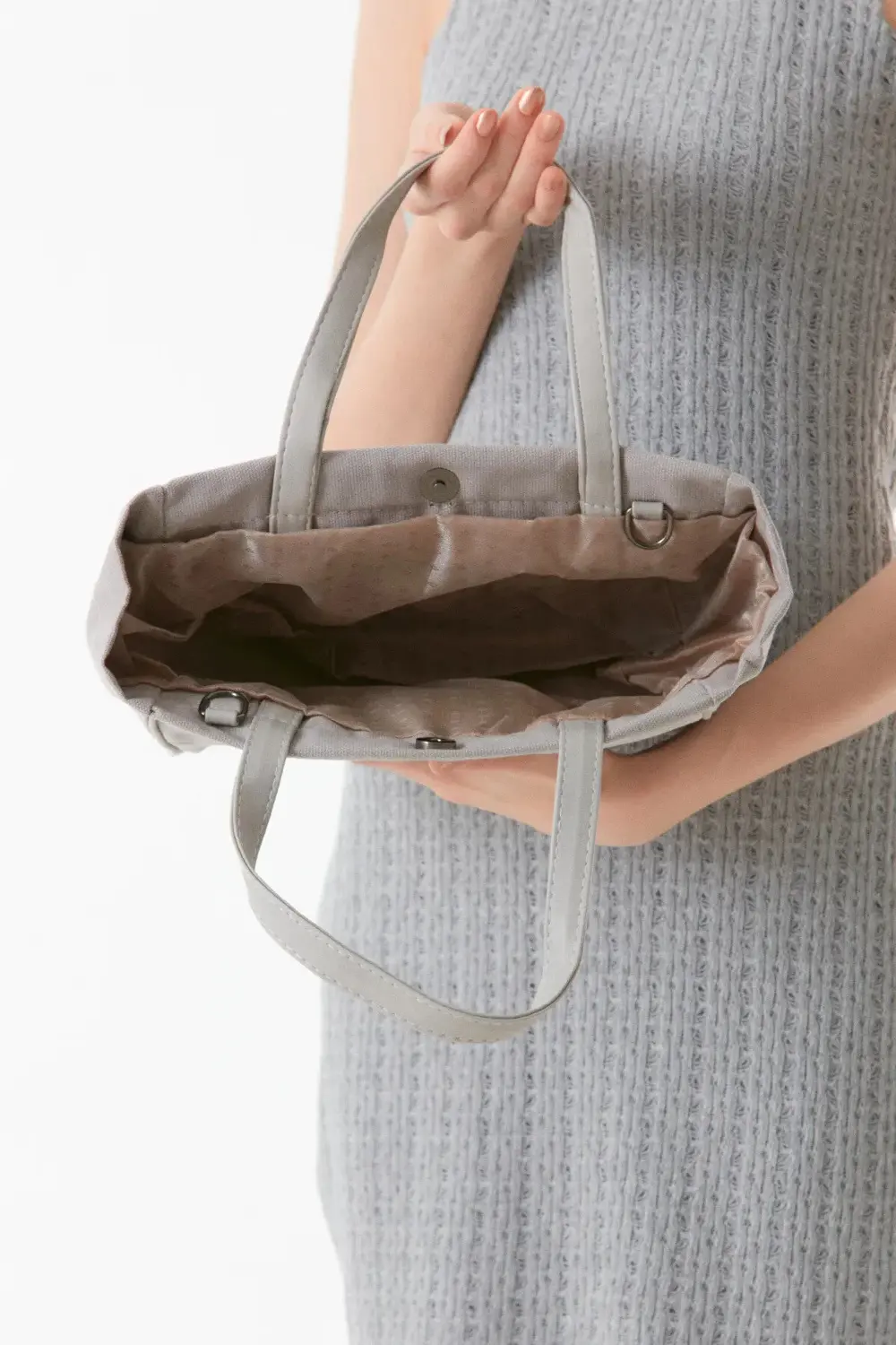 Lüks Tasarım Çıtçıtlı Çanta