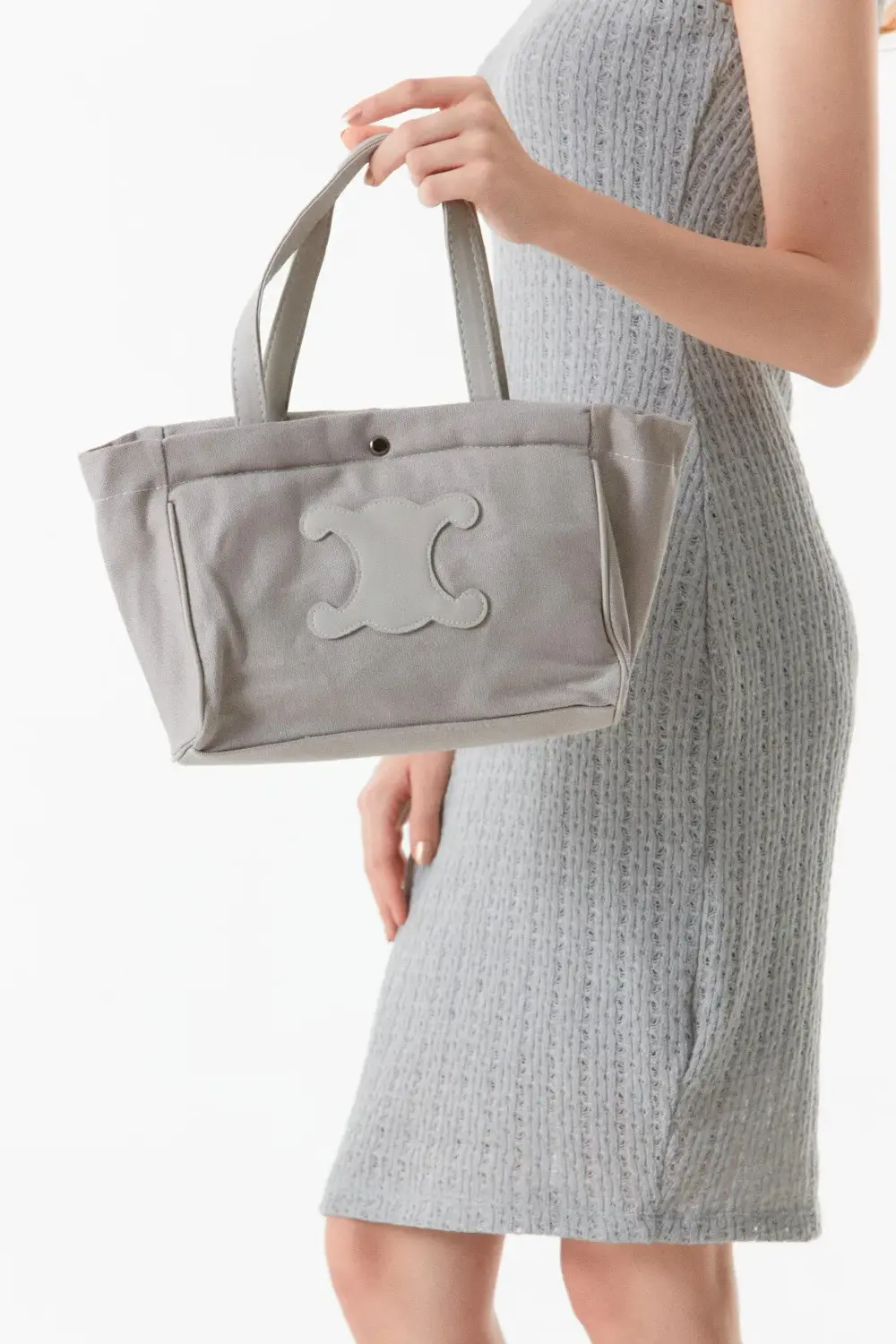 Lüks Tasarım Çıtçıtlı Çanta