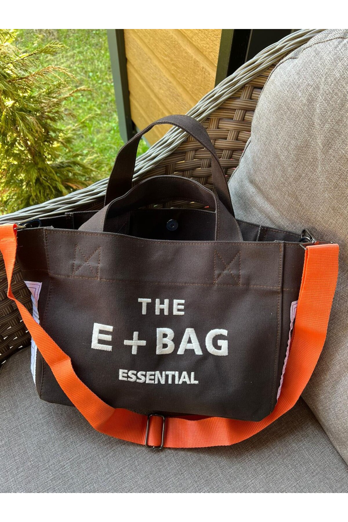 Monalisa Home Lüks Tasarım Kanvas Kumaş Çanta