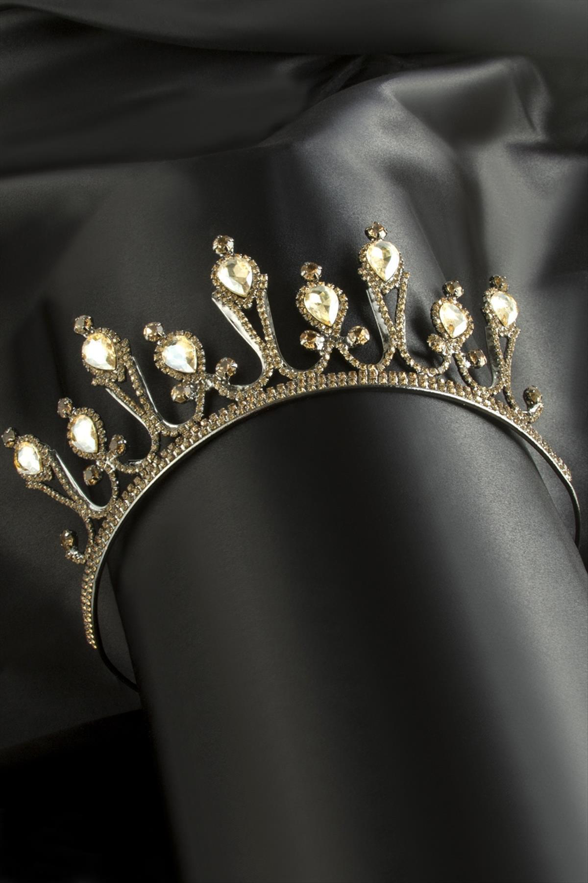 Lüks Taşlı Gelin Tacı