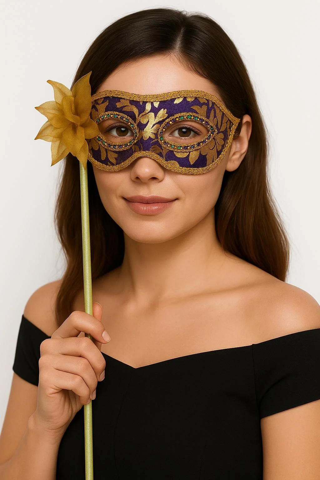 Lüks Taşlı Saplı Maskeli Balo Maskesi Mor Renk 35 Cm Bx40 Fiyatı, Yorumları ve Özellikleri