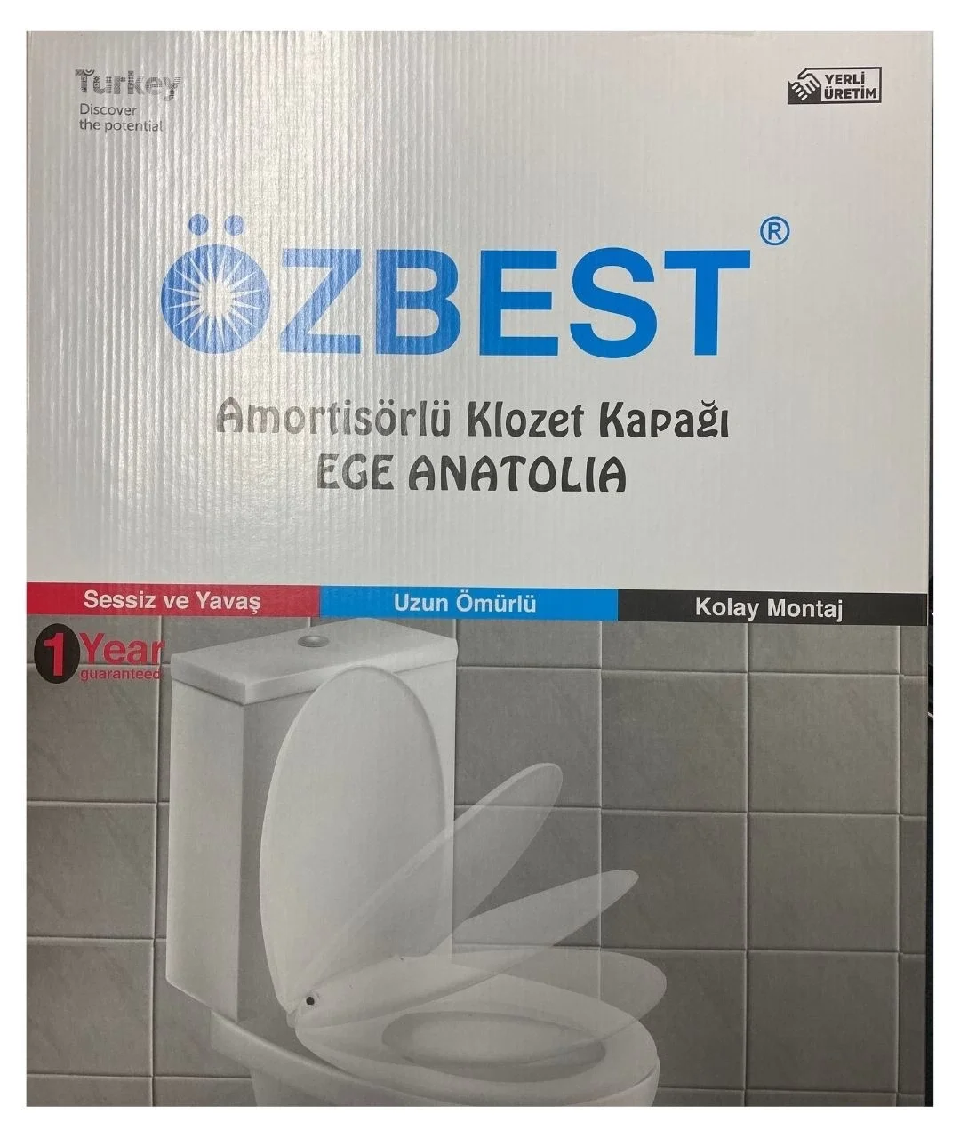 Lüks Yavaş Kapanan Amortisörlü Klozet Kapağı Ses Önleyicili, Kolay Montaj Her modele uyumlu Lüks Yavaş Kapanan Amortisörlü Klozet Kapağı Ses Önleyicili, Kolay Montaj Her modele uyumlu