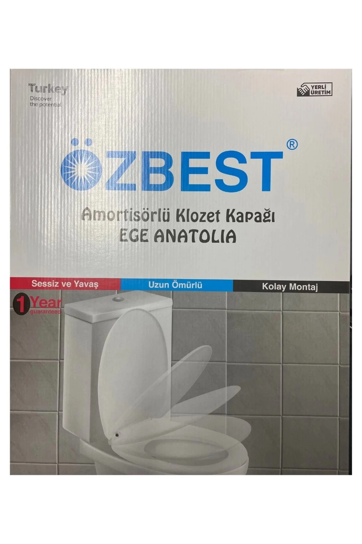 Lüks Yavaş Kapanan Amortisörlü Klozet Kapağı Ses Önleyicili, Kola Lüks Yavaş Kapanan Amortisörlü Klozet Kapağı Ses Önleyicili, Kola