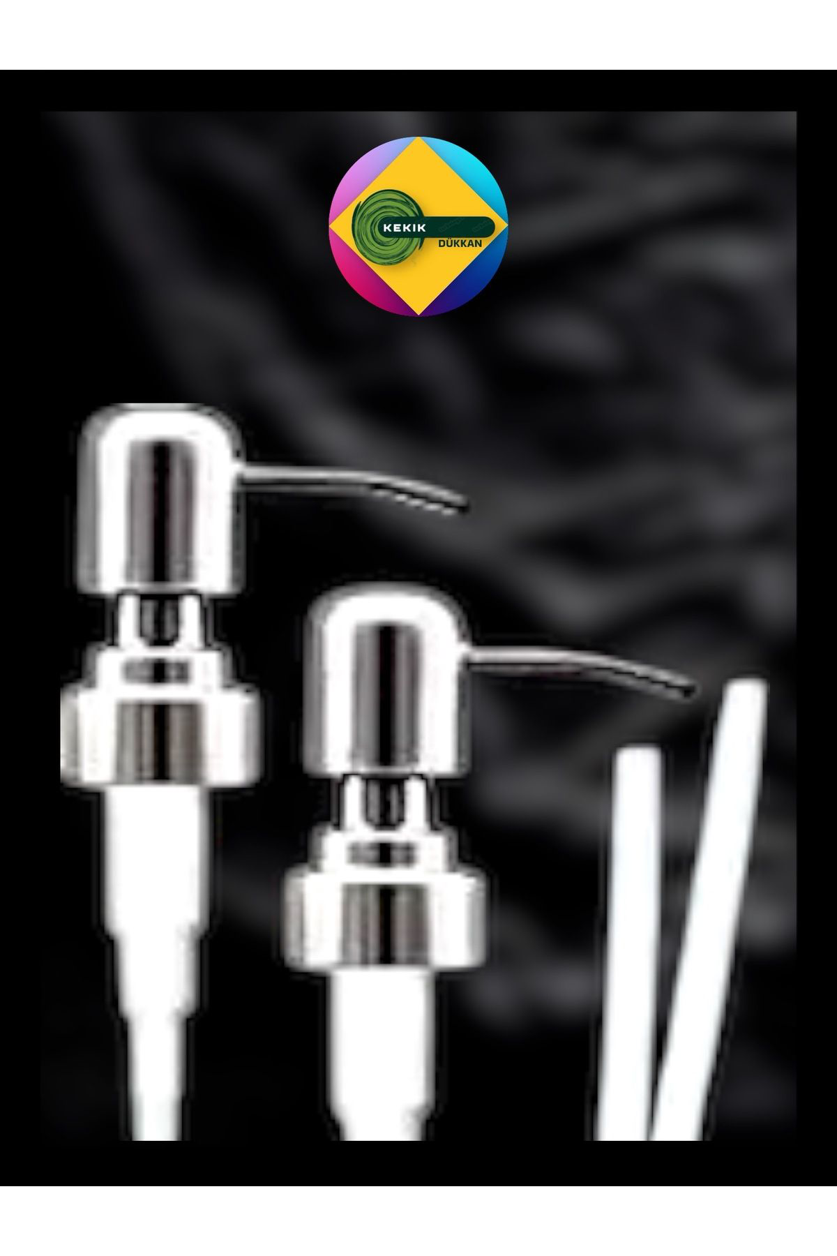 Lüks Yedek 2li Sıvı Sabun Pompası Gold & Silver