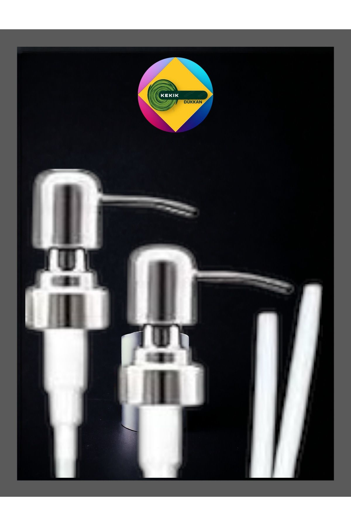 Lüks Yedek 2li Sıvı Sabun Pompası Gold & Silver