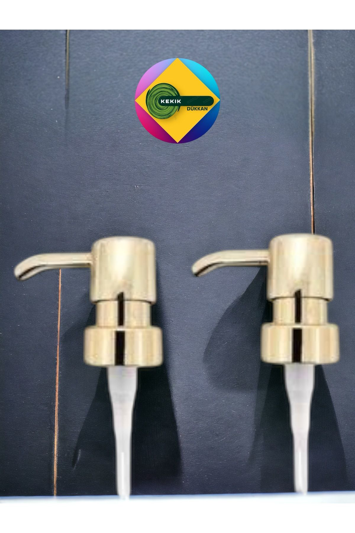 Kekikdükkan Lüks Yedek Sıvı Sabun Pompası Gold & Silver
