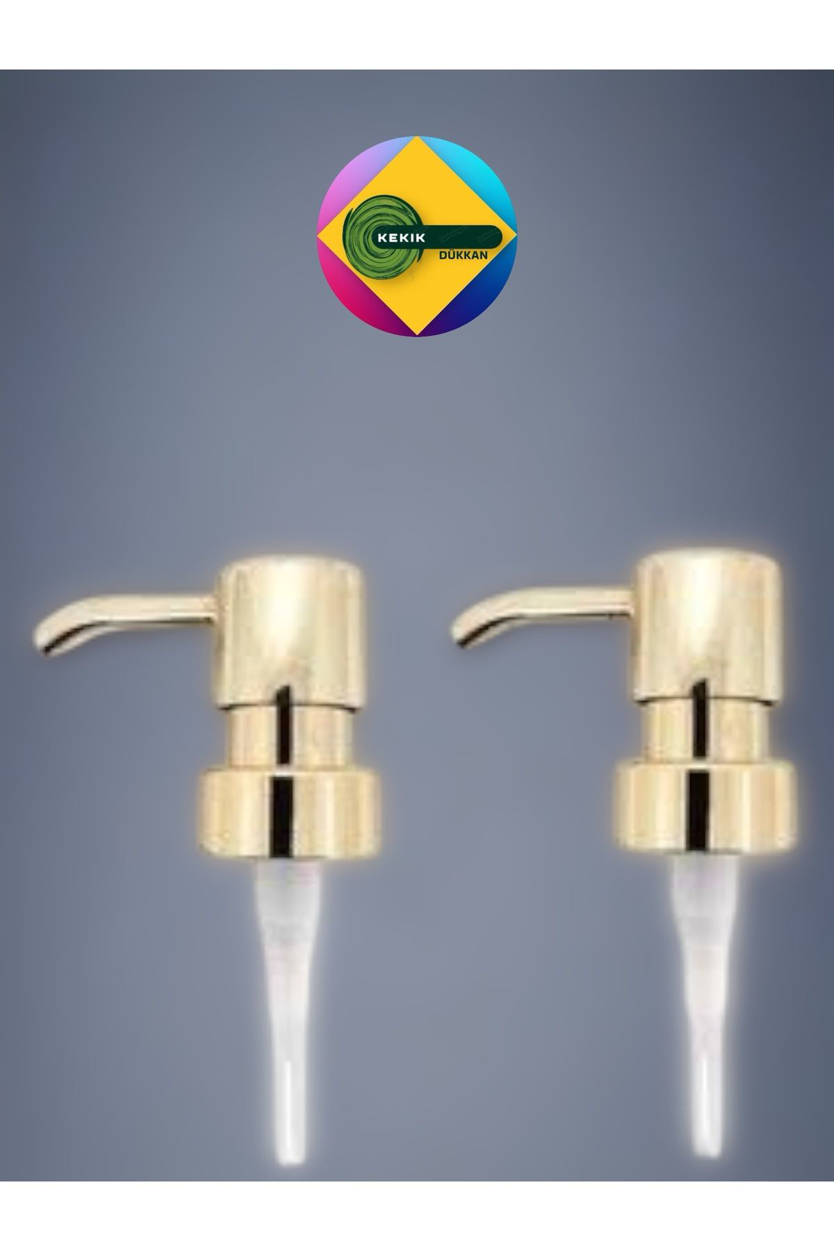 Kekikdükkan Lüks Yedek Sıvı Sabun Pompası Gold & Silver