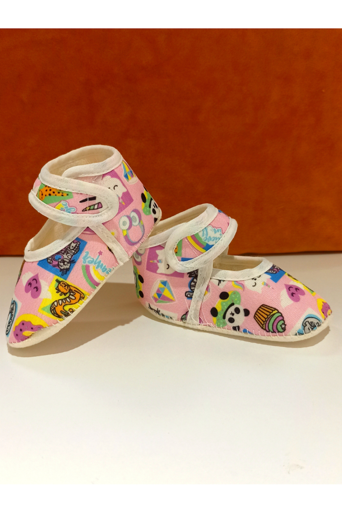 Monalisa Home Lüks Yumuşak Tabanlı Figürlü Bebek Ayakkabısı