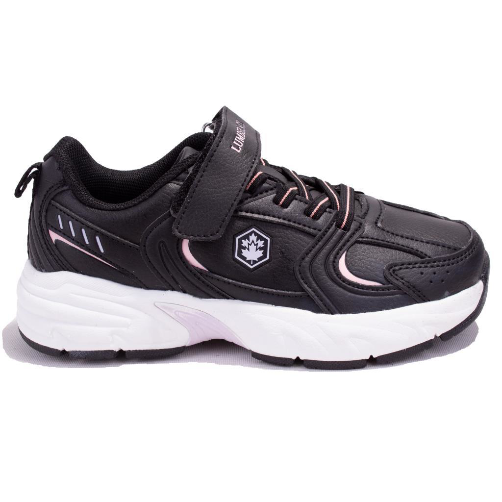 Lumberjack  Pol Pu Siyah Pembe Ortopedik Günlük Kız Çocuk Spor Aya