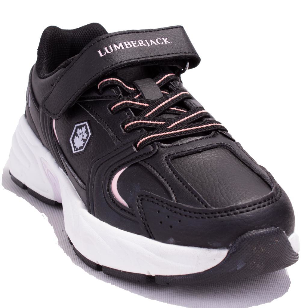 Lumberjack  Pol Pu Siyah Pembe Ortopedik Günlük Kız Çocuk Spor Aya