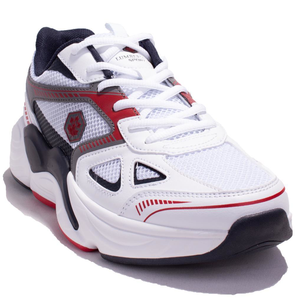 Lumberjack  Tech Beyaz Kirmizi Ortopedik Günlük Erkek Spor Ayakkab