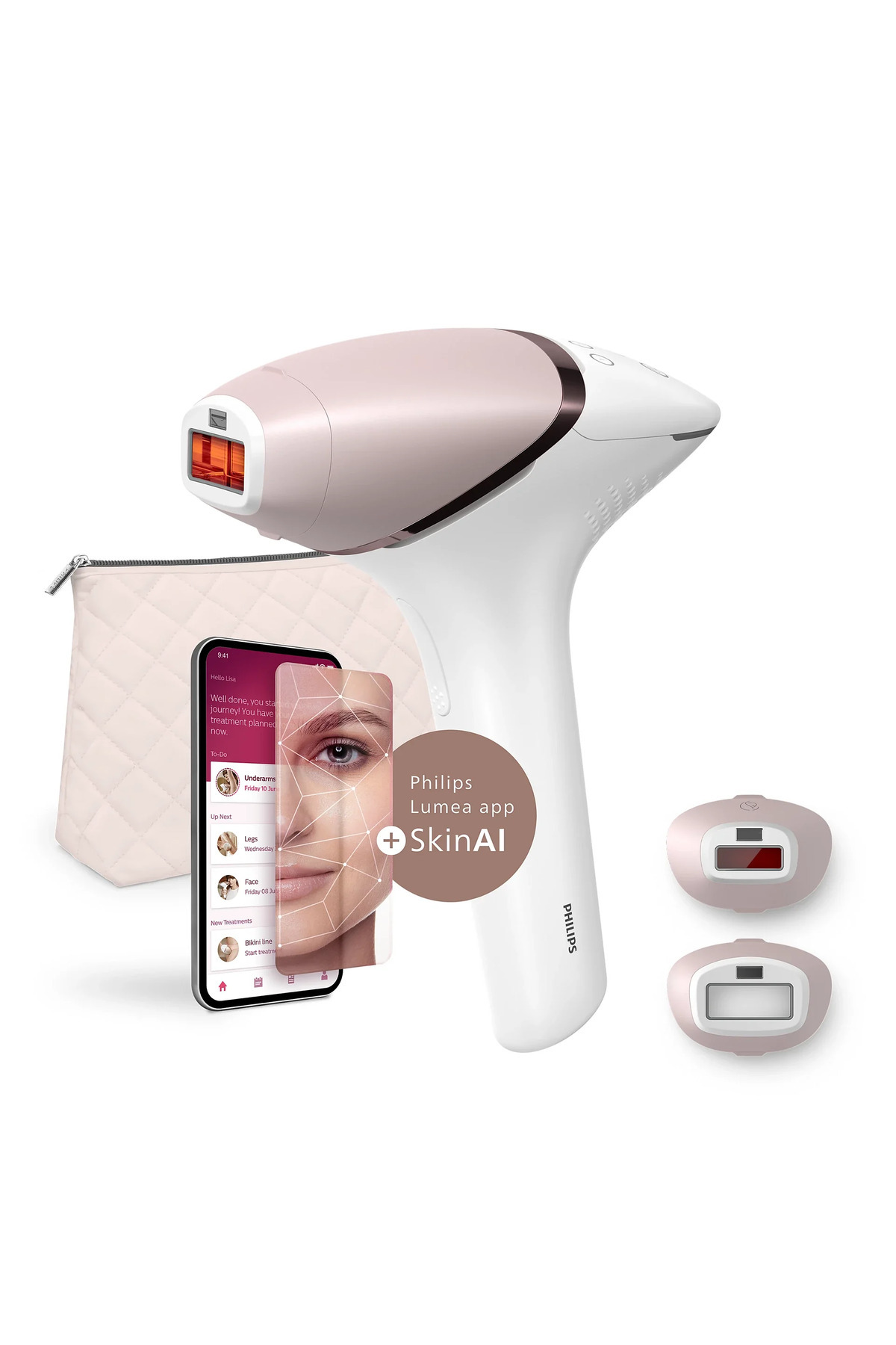 Lumea 9900 Serisi BRI950/02 IPL Tüy Alma, SkinAI Uygulama, Vücut 