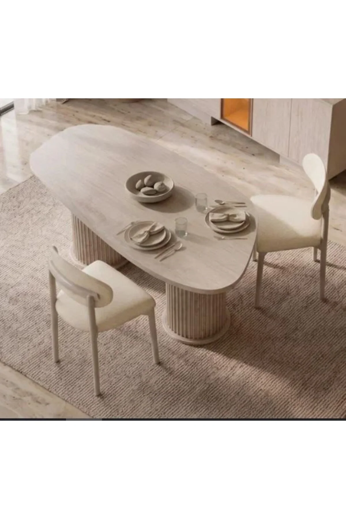 LUMİ MDF YEMEK MASASI +6 SANDELYE