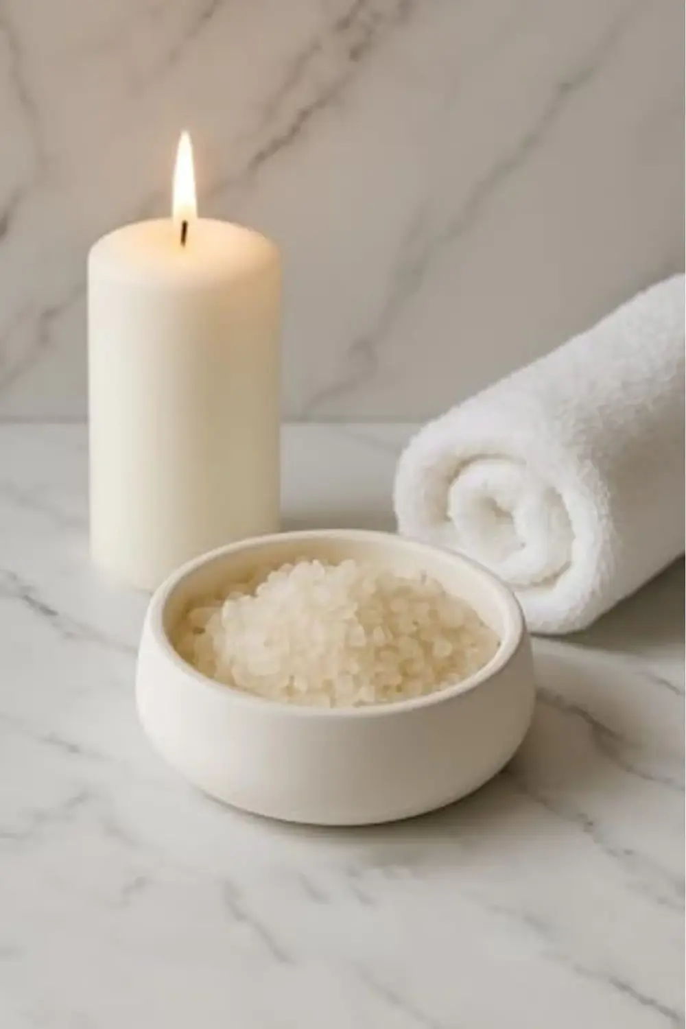 Lümin Beyaz Dekoratif Kase – El Yapımı Minimalist Tasarım