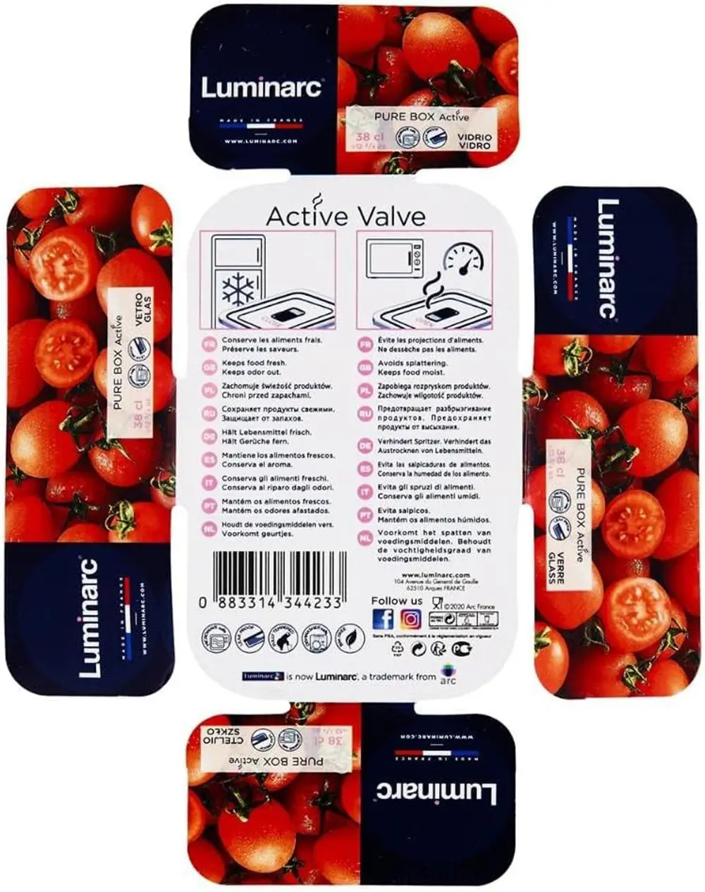 Luminarc Pure Box Active Saklama Kabı Dikdörtgen 380 CC 003H7679