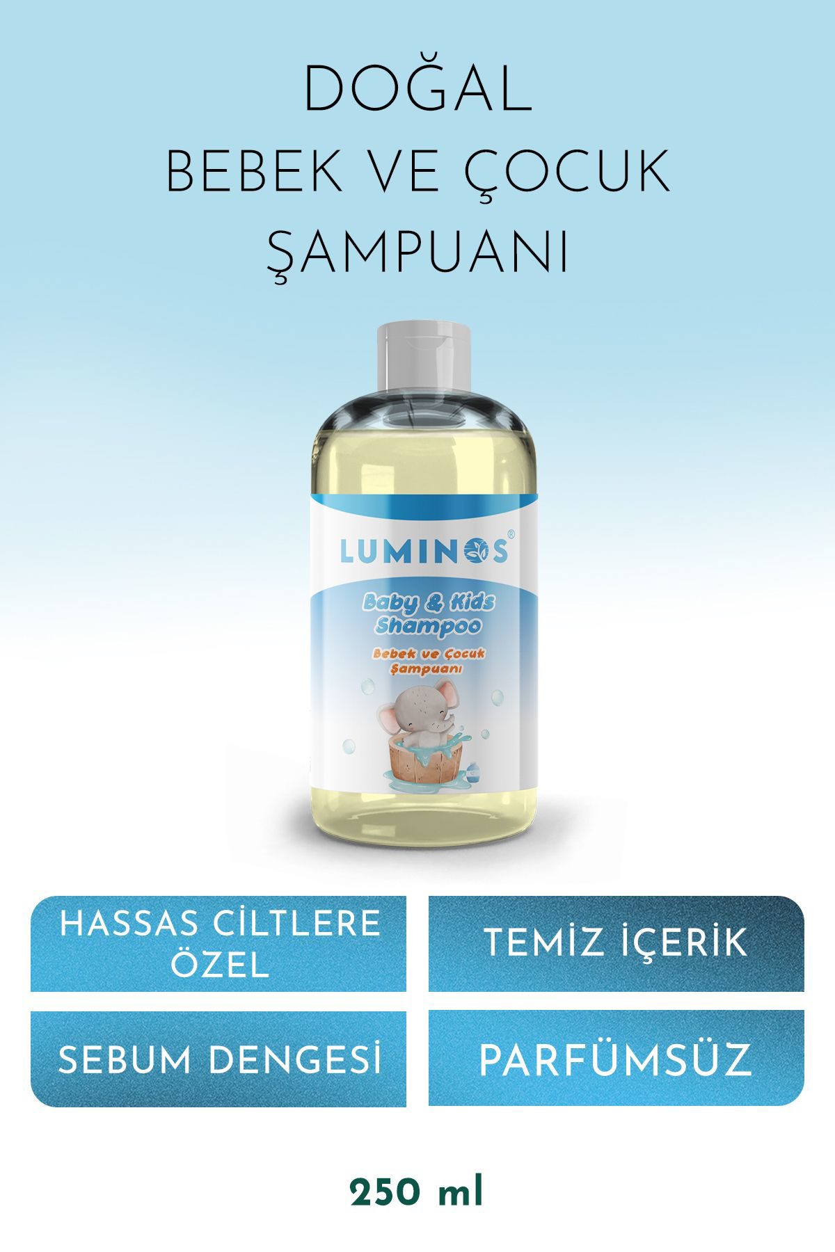 Luminos Doğal Bebek ve Çocuk Şampuanı - 250 ml