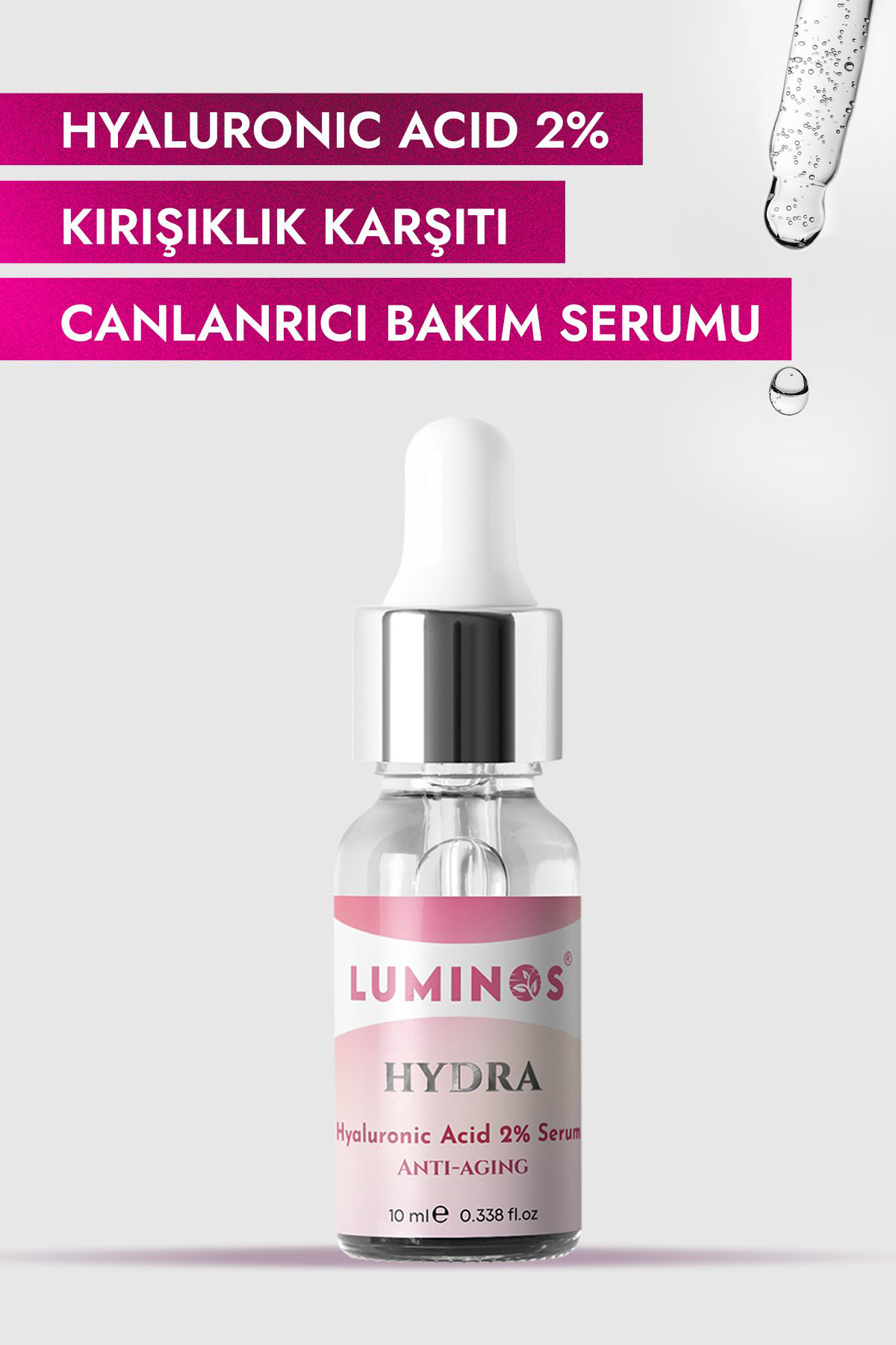 Natural Luminos Kirişiklik Karşiti Hyaluronik Asit Serum - 10 Ml